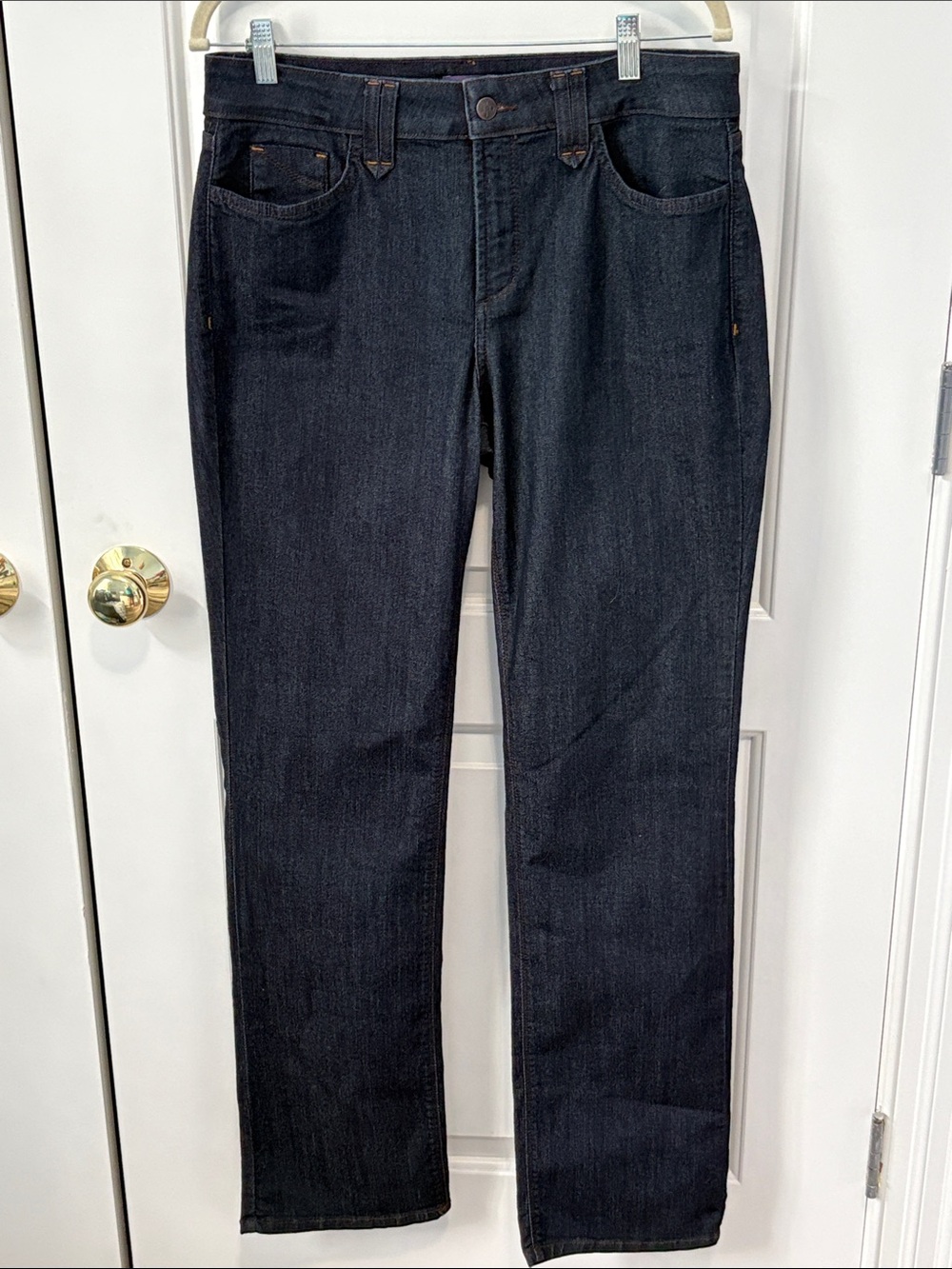 NYDJ Indigo Black Straight Leg Jeans